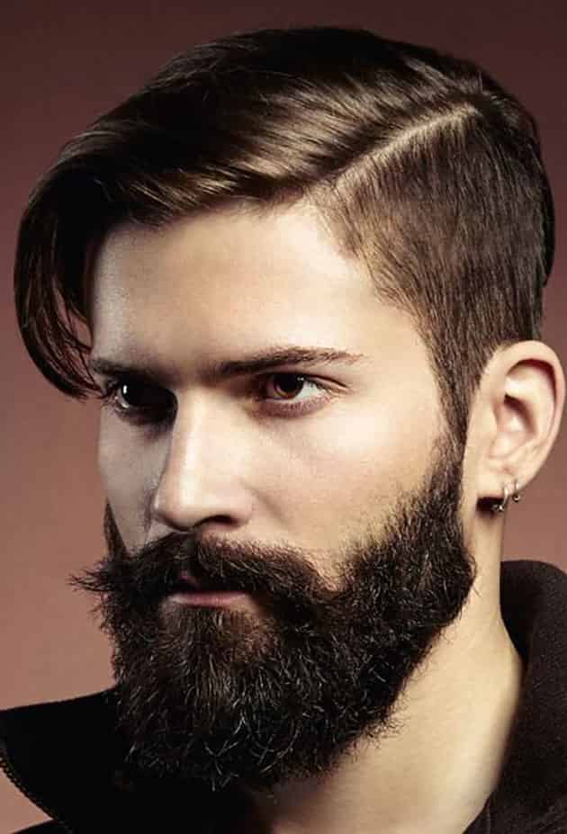 Full Beard with Front Extended Hair