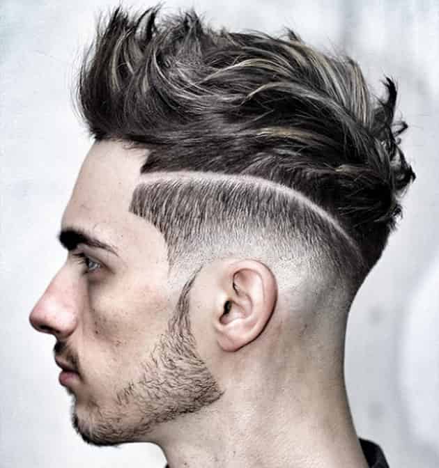 Messy Pomp Hairstyle with Sheer