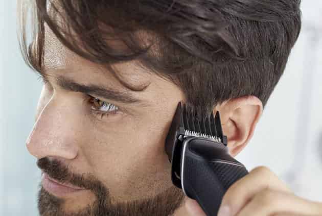 How to trim head hair with Philips Multigroom 5000?