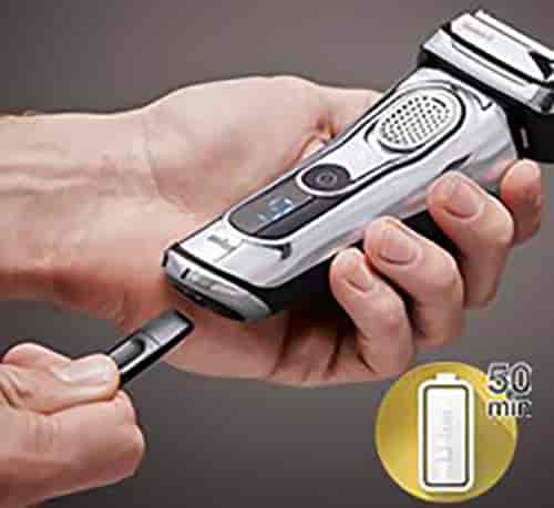 The battery of Braun 9296cc shaver