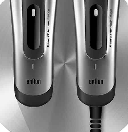 Braun BT5070 beard trimming machine cordless and corded use