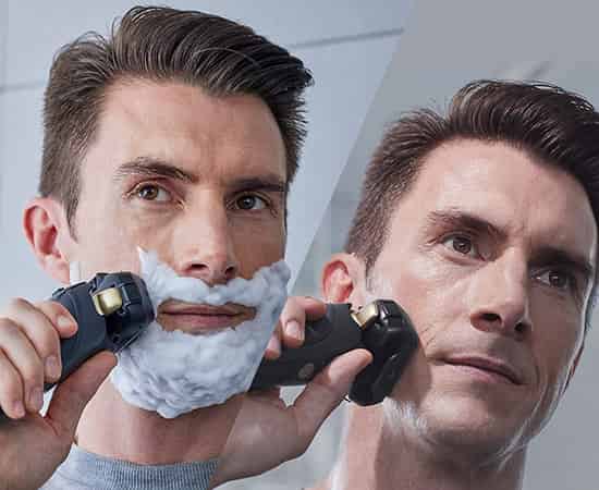 Wet dry shave with Panasonic arc 5