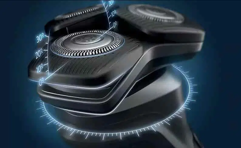 How looks the new flex head of Philips series 5000 shaver 
